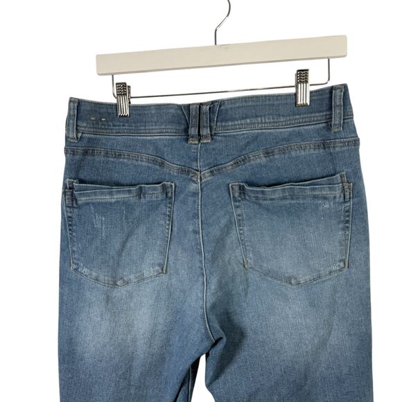 Democracy "Ab" Technology Light Wash Skinny Jeans Stretch Capsole Womens Size 12 - Picture 5 of 7